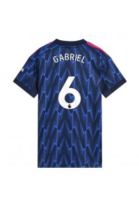 Arsenal Gabriel Magalhaes #6 Voetbaltruitje Uit tenue Dames 2025-26 Korte Mouw